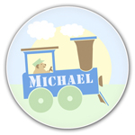 Name Doodles - Personalized Melamine Plates (Lil' Train) (GETT-P5)